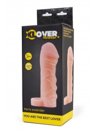 Фаллическая удлиняющая насадка с кольцом для фиксации - 16 см. - ToyFa - в Белгороде купить с доставкой