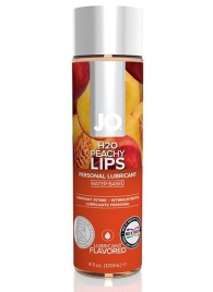 Лубрикант на водной основе с ароматом персика JO Flavored Peachy Lips - 120 мл. - System JO - купить с доставкой в Белгороде