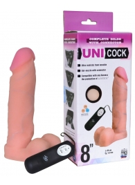Фаллическая насадка Харнесс UNICOCK 8  с вибрацией - 20 см. - LOVETOY (А-Полимер) - купить с доставкой в Белгороде