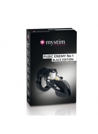 Пояс верности с электростимуляцией Mystim Pubic Enemy No1 Black Edition - MyStim - купить с доставкой в Белгороде