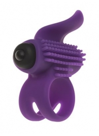 Эрекционное кольцо с подхватом мошонки и стимуляцией клитора Bullet Lastic Ring - Adrien Lastic - в Белгороде купить с доставкой