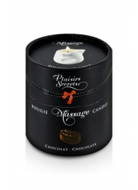 Массажная свеча с ароматом шоколада Bougie de Massage Gourmande Chocolat - 80 мл. - Plaisir Secret - купить с доставкой в Белгороде