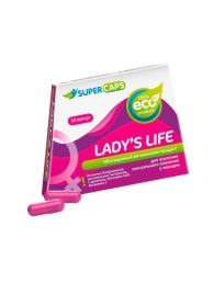 Возбуждающие капсулы Ladys Life - 14 капсул (0,35 гр.) - SuperCaps - купить с доставкой в Белгороде