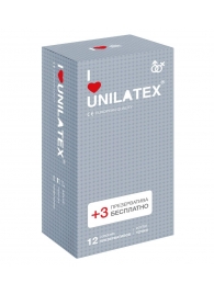 Презервативы с точками Unilatex Dotted - 12 шт. + 3 шт. в подарок - Unilatex - купить с доставкой в Белгороде