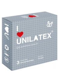 Презервативы с точками Unilatex Dotted - 3 шт. - Unilatex - купить с доставкой в Белгороде