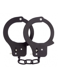 Чёрные наручники из листового металла BONDX METAL CUFFS BLACK - Dream Toys - купить с доставкой в Белгороде