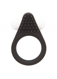 Чёрное эрекционное кольцо LIT-UP SILICONE STIMU RING 1 BLACK - Dream Toys - в Белгороде купить с доставкой