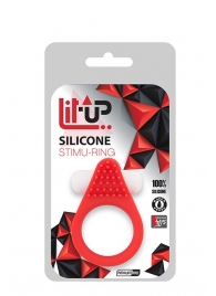 Красное эрекционное кольцо LIT-UP SILICONE STIMU RING 1 RED - Dream Toys - в Белгороде купить с доставкой