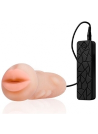 Мастурбатор-ротик с вибрацией REALSTUFF VIBRATING MASTURBATOR MOUTH - Dream Toys - в Белгороде купить с доставкой