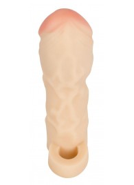 Закрытая удлиняющая насадка на пенис с подхватом мошонки T B Extension - Orion - в Белгороде купить с доставкой