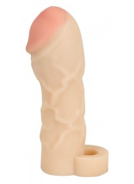 Закрытая удлиняющая насадка на пенис с подхватом мошонки T B Extension - Orion - в Белгороде купить с доставкой