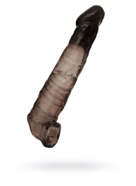 Чёрная насадка на пенис - 22,5 см. - ToyFa - в Белгороде купить с доставкой