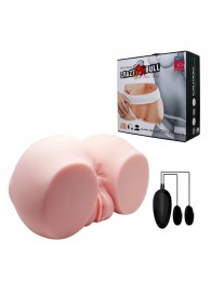 Телесный мастурбатор с двумя любовными тоннелями и вибрацией - Baile - в Белгороде купить с доставкой