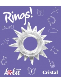 Прозрачное эрекционное кольцо Rings Cristal - Lola Games - в Белгороде купить с доставкой