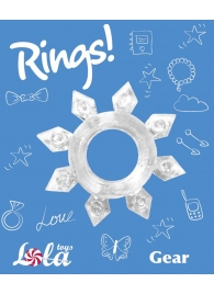 Прозрачное эрекционное кольцо Rings Gear - Lola Games - в Белгороде купить с доставкой