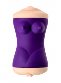 Двухсторонний мастурбатор JOS YARA в фиолетовой колбе - JOS - в Белгороде купить с доставкой