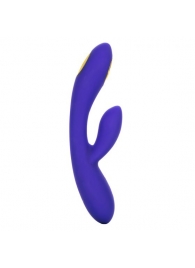 Фиолетовый вибратор с функцией электростимуляции Intimate E-Stimulator Dual Wand - 21,5 см. - California Exotic Novelties - купить с доставкой в Белгороде