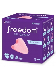 Женские гигиенические тампоны без веревочки FREEDOM normal - 3 шт. - Freedom - купить с доставкой в Белгороде