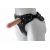Черный пояс-трусики с двумя насадками Soft-Dolli - 16,5 и 10,5 см. - LOVETOY (А-Полимер) - купить с доставкой в Белгороде