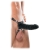 Чёрный полый страпон 7  Silicone Hollow Strap-On - 18 см. - Pipedream - купить с доставкой в Белгороде