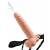 Телесный полый страпон с имитацией эякуляции 7.5  Hollow Squirting Strap-On with Balls Flesh - 21,6 см. - Pipedream - купить с доставкой в Белгороде