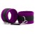 Фиолетово-черные наручники My rules на сцепке - БДСМ Арсенал - купить с доставкой в Белгороде