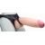 Телесный реалистичный фаллоимитатор на черных трусиках Real Big Strap-On - 34,5 см. - LOVETOY (А-Полимер) - купить с доставкой в Белгороде