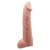 Телесная реалистичная насадка-удлинитель на пенис - 21 см. - Baile - в Белгороде купить с доставкой