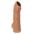Телесная насадка с пупырышками и открытой головкой Nude Sleeve L - 14 см. - KOKOS - в Белгороде купить с доставкой