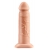 Телесный реалистичный фаллоимитатор с полостью Silicone Hollow Extension - 20 см. - Pipedream - купить с доставкой в Белгороде