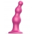 Розовая насадка Strap-On-Me Dildo Plug Beads size S - Strap-on-me - купить с доставкой в Белгороде