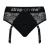 Черные трусики для насадок Diva Lingerie Harness - size S - Strap-on-me - купить с доставкой в Белгороде
