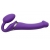 Фиолетовый безремневой вибрострапон Vibrating Bendable Strap-On - size L - Strap-on-me - купить с доставкой в Белгороде