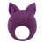 Фиолетовое перезаряжаемое эрекционное кольцо Kitten Kiki - Lola Games - в Белгороде купить с доставкой