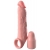 Телесная насадка-удлинитель 2 Inch Silicone X-tension with Strap - 20,3 см. - Pipedream - в Белгороде купить с доставкой