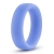 Голубое люминесцентное кольцо Silicone Glo Cock Ring - Blush Novelties - в Белгороде купить с доставкой