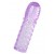 Фиолетовая рельефная насадка на пенис - 13,5 см. - A-toys - в Белгороде купить с доставкой