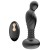 Черный массажер простаты с вибрацей и возвратно-поступательными движениями - Boys of Toys - в Белгороде купить с доставкой