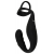 Черное эрекционное кольцо со стимуляцией промежности и анальной пробкой Cock Ring with RC Prostate Plug - Orion - в Белгороде купить с доставкой
