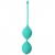 Зеленые вагинальные шарики SEE YOU IN BLOOM DUO BALLS 36MM - Dream Toys