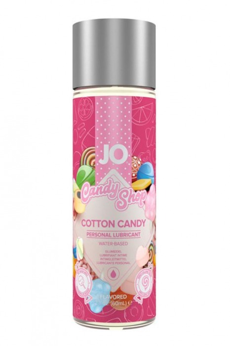 Смазка на водной основе Candy Shop Cotton Candy с ароматом сладкой ваты - 60 мл. - System JO - купить с доставкой в Белгороде