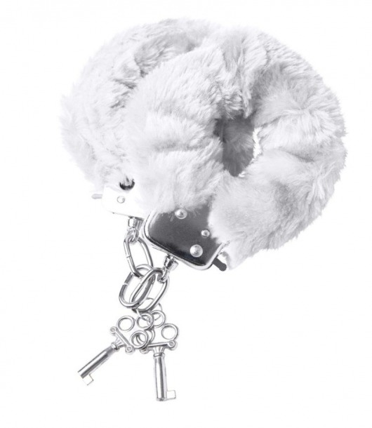 Наручники с белой меховой опушкой - ToyFa - купить с доставкой в Белгороде