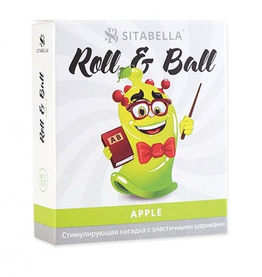 Стимулирующий презерватив-насадка Roll   Ball Apple - Sitabella - купить с доставкой в Белгороде