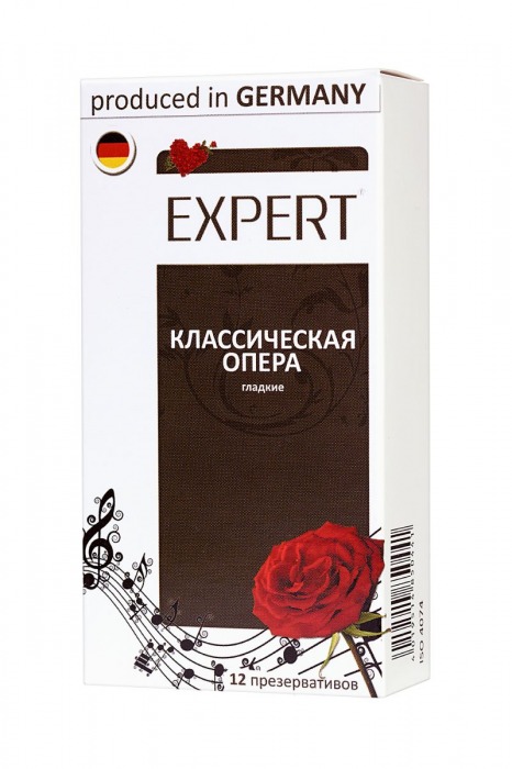 Гладкие презервативы Expert  Классическая опера  - 12 шт. - Expert - купить с доставкой в Белгороде