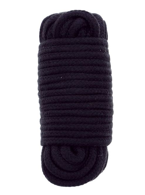 Черная веревка для связывания BONDX LOVE ROPE - 10 м. - Dream Toys - купить с доставкой в Белгороде