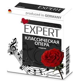 Гладкие презервативы Expert  Классическая опера  - 3 шт. - Expert - купить с доставкой в Белгороде