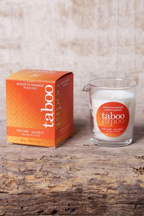 Массажное аромамасло с афродизиаками для женщин RUF Taboo Peche sucre - 60 гр. - RUF - купить с доставкой в Белгороде