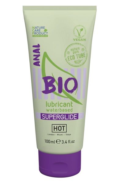 Интимный увлажняющий анальный гель BIO SuperGlide - 100 мл. - HOT - купить с доставкой в Белгороде