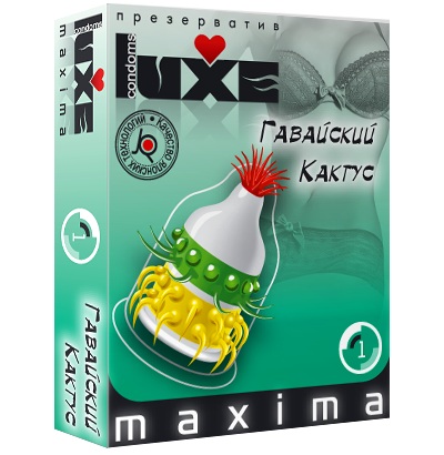 Презерватив LUXE Maxima  Гавайский Кактус  - 1 шт. - Luxe - купить с доставкой в Белгороде