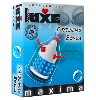Презерватив LUXE Maxima  Глубинная бомба  - 1 шт. - Luxe - купить с доставкой в Белгороде